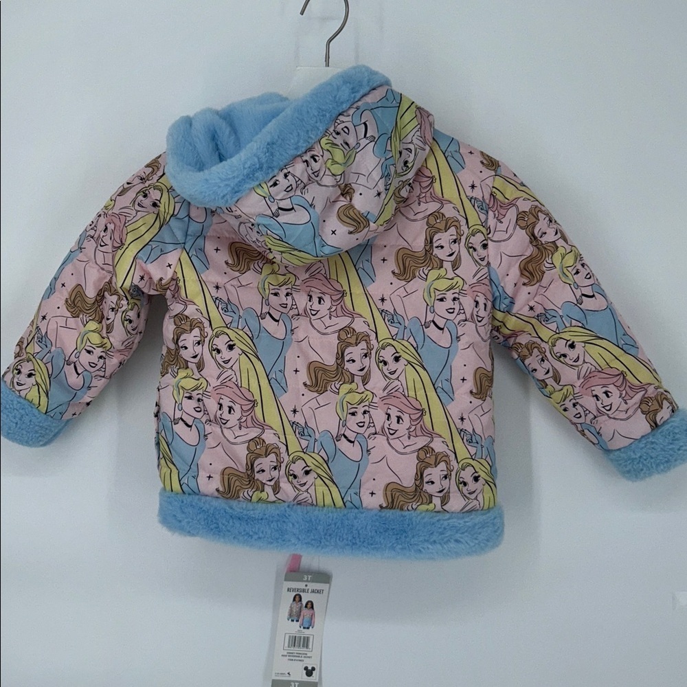 Disney Princess Jacket with Pink and Blue size 3T, Reversible Jacket - Picture 5 of 8